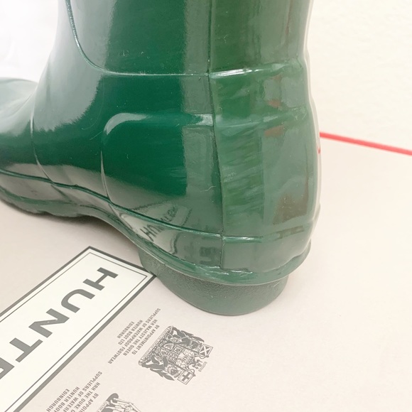 Original tall hunter green gloss rain boots - Picture 5 of 8